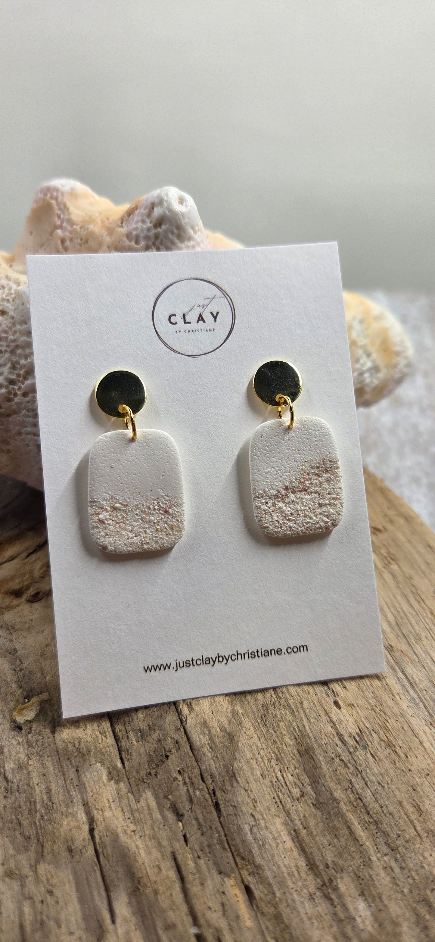Beach Dangles with real sand.