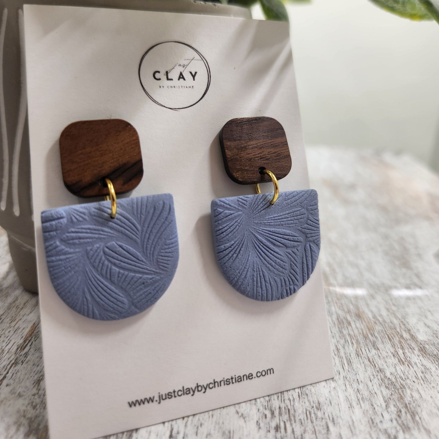 Textured Dangles | blue