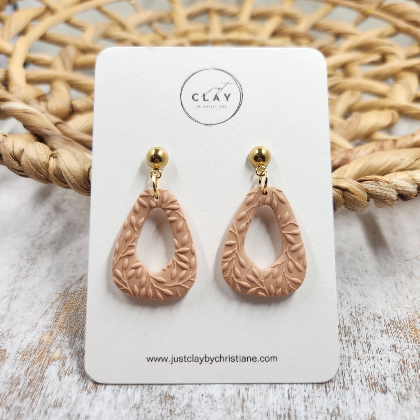 Textured Dangle | blush