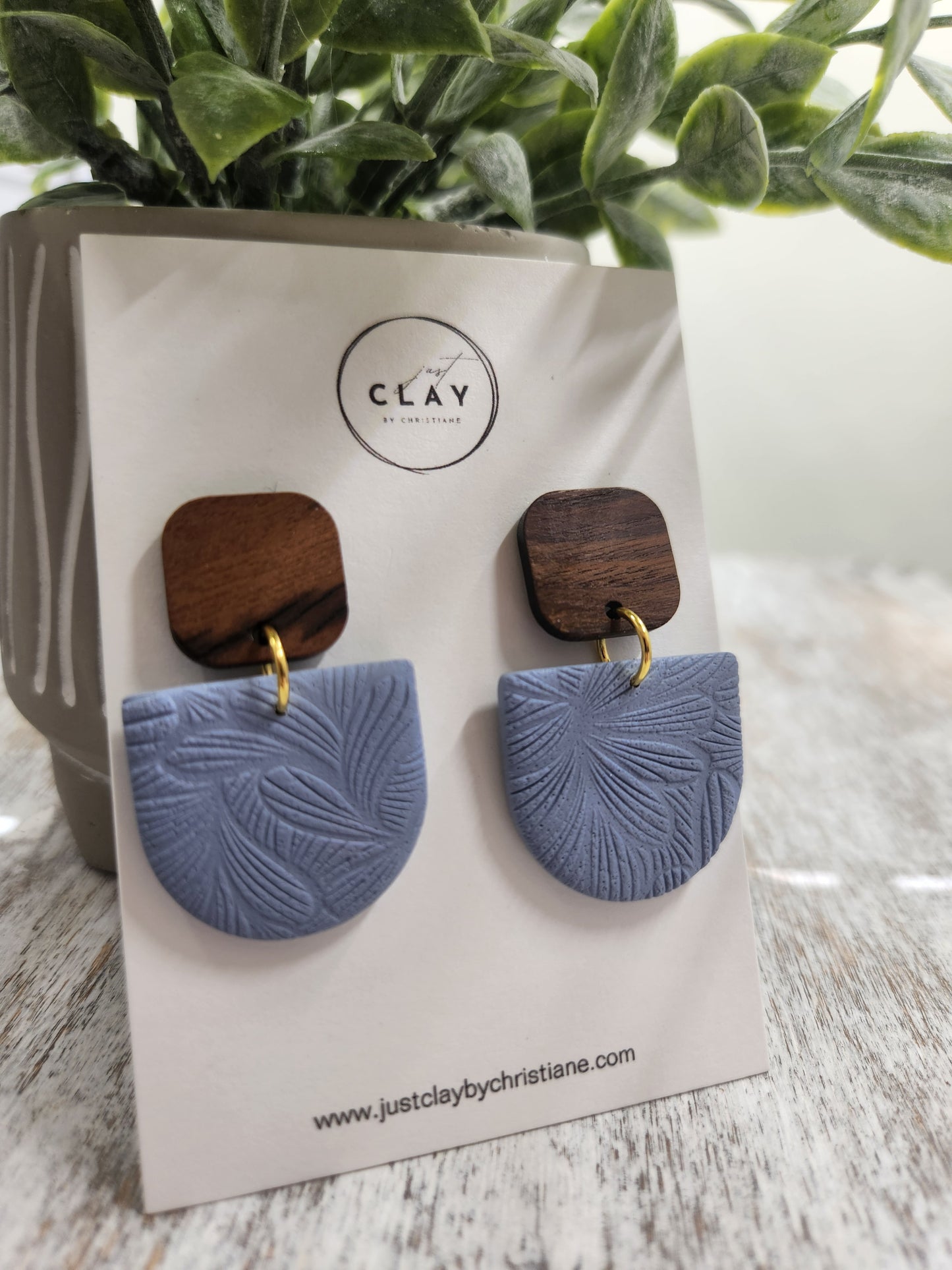 Textured Dangles | blue