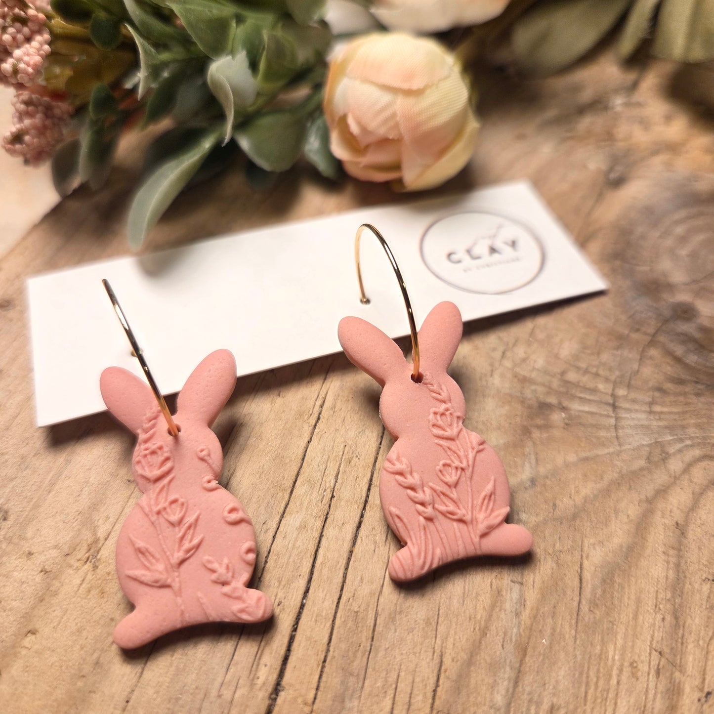 Bunny Hoops | blush pink