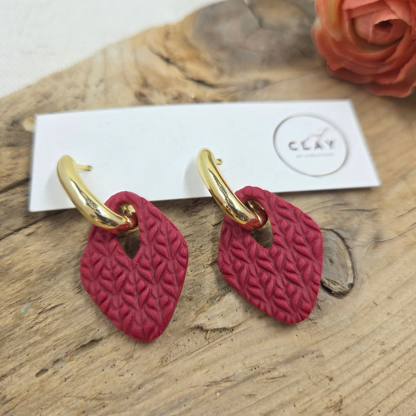 Chunky Hoops with Charm