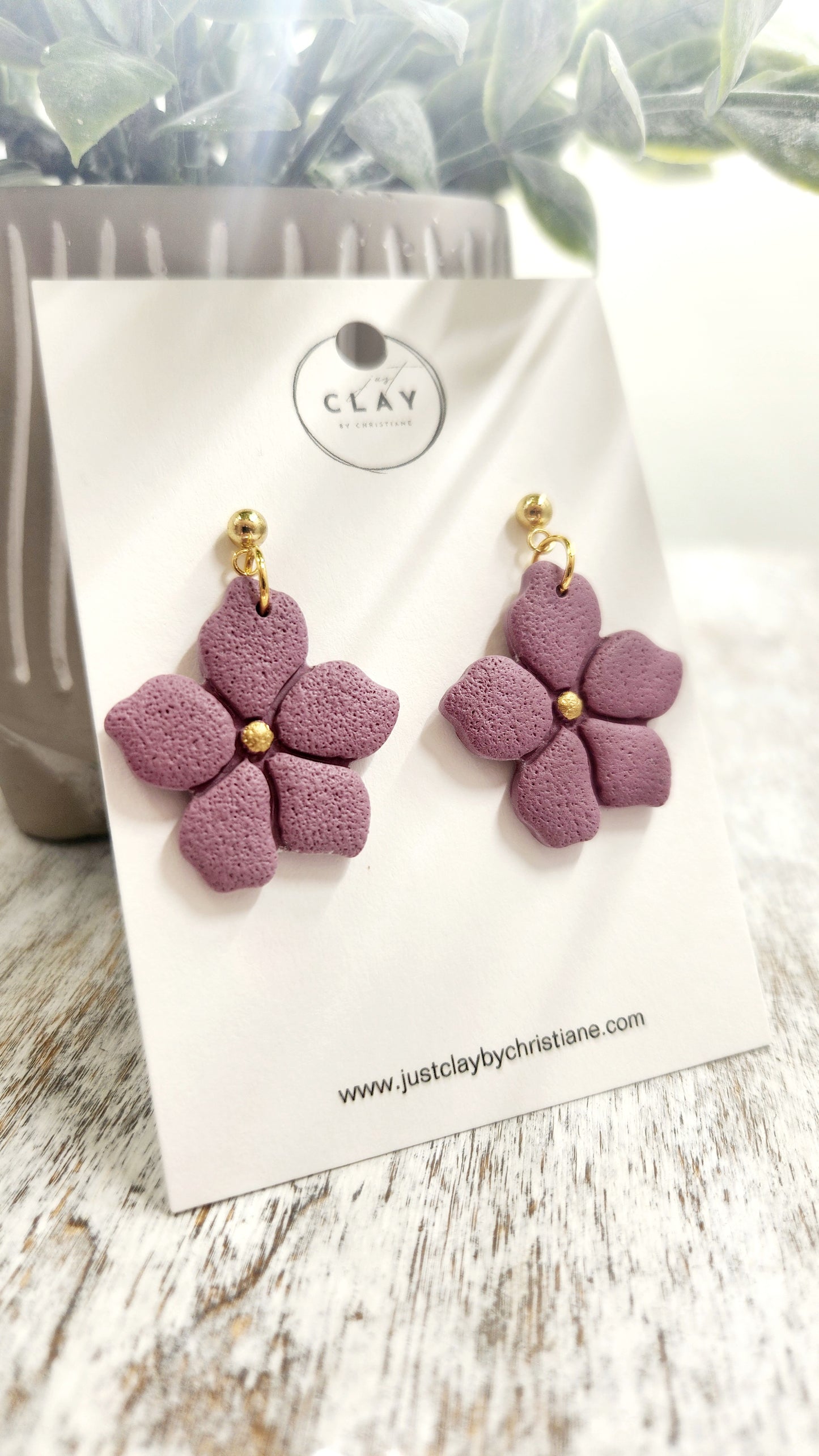 Cute Flower Dangles | purple