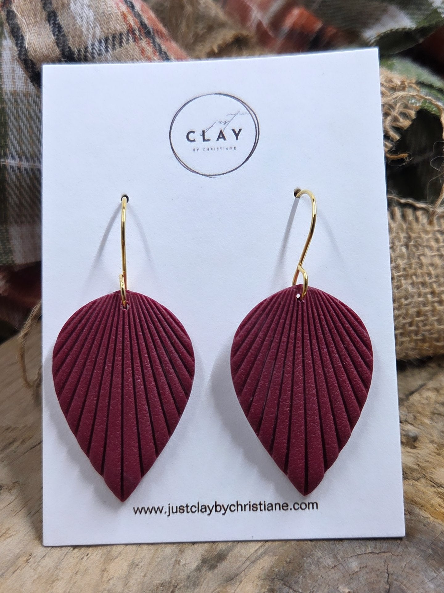 Burgundy Boho Dangles