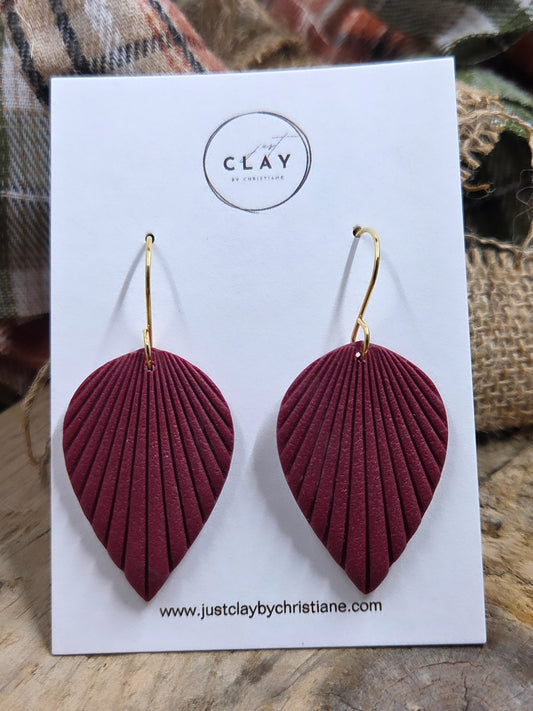 Burgundy Boho Dangles