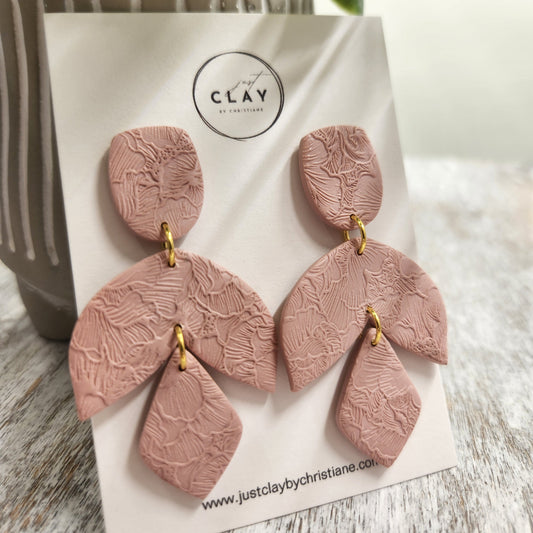 Statement Dangles | rosè blush